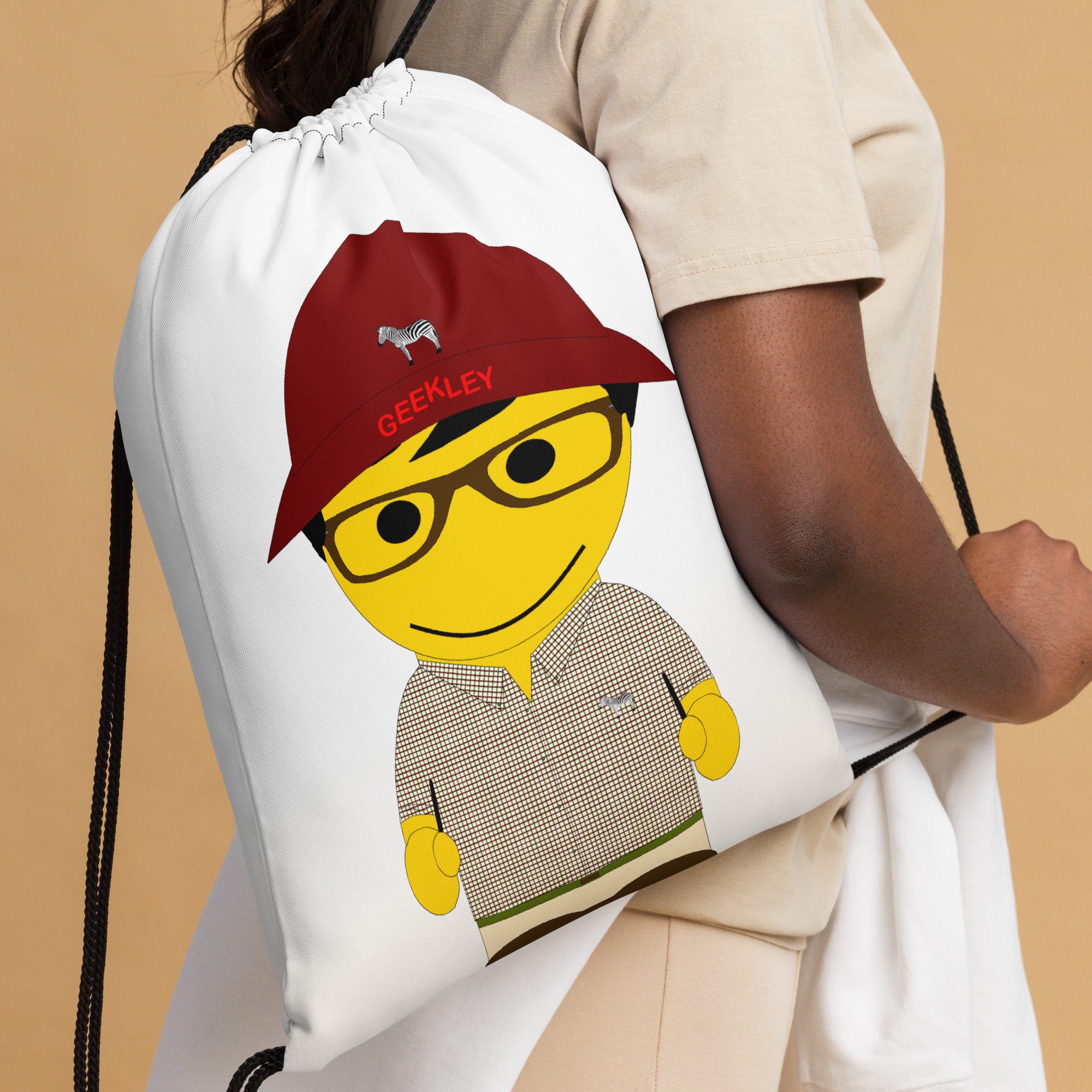 Sac à cordon (CHECAR-LOGBOB-REDBDX1)