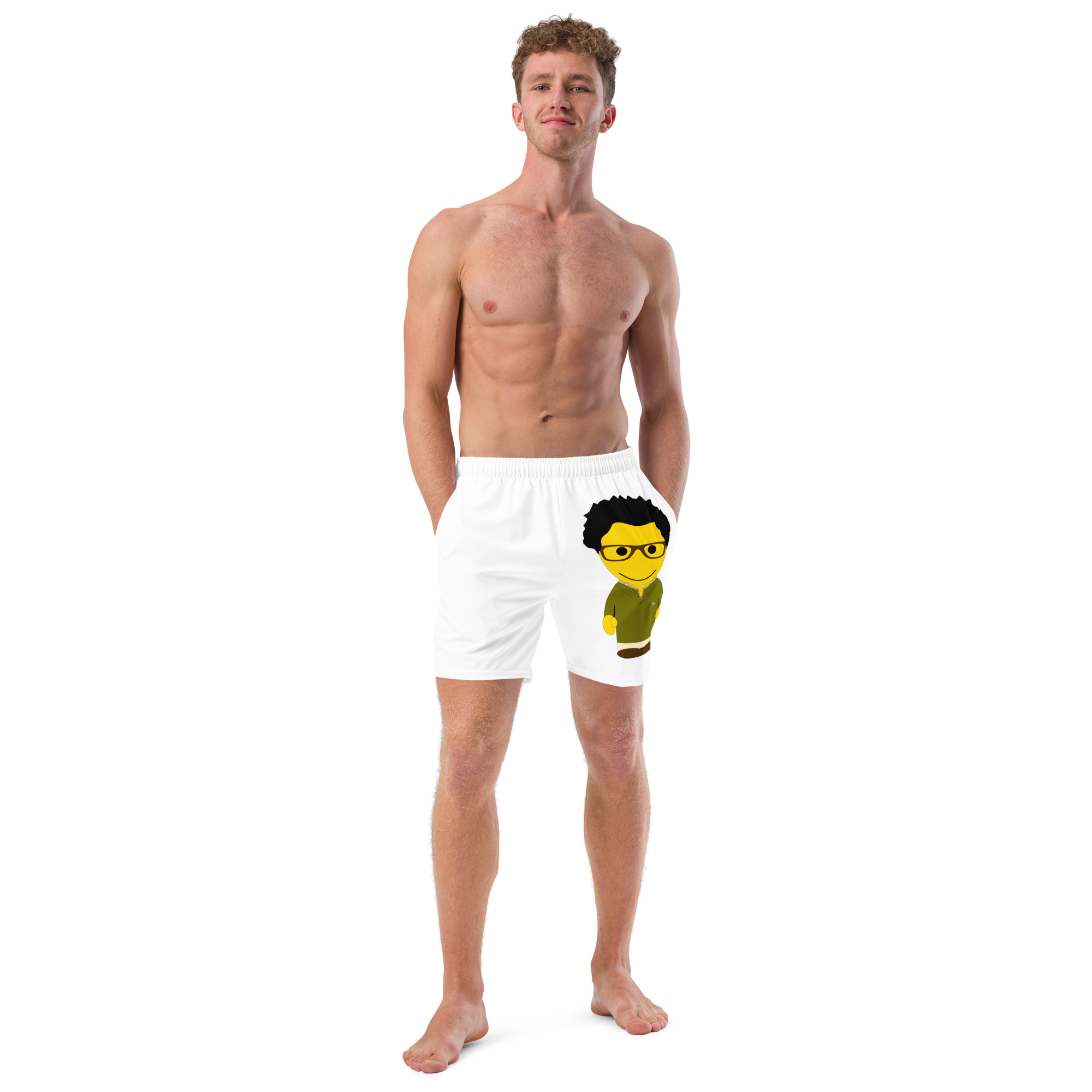 Short de bain recyclé (POLCC2-LOGKAK-RAY001)