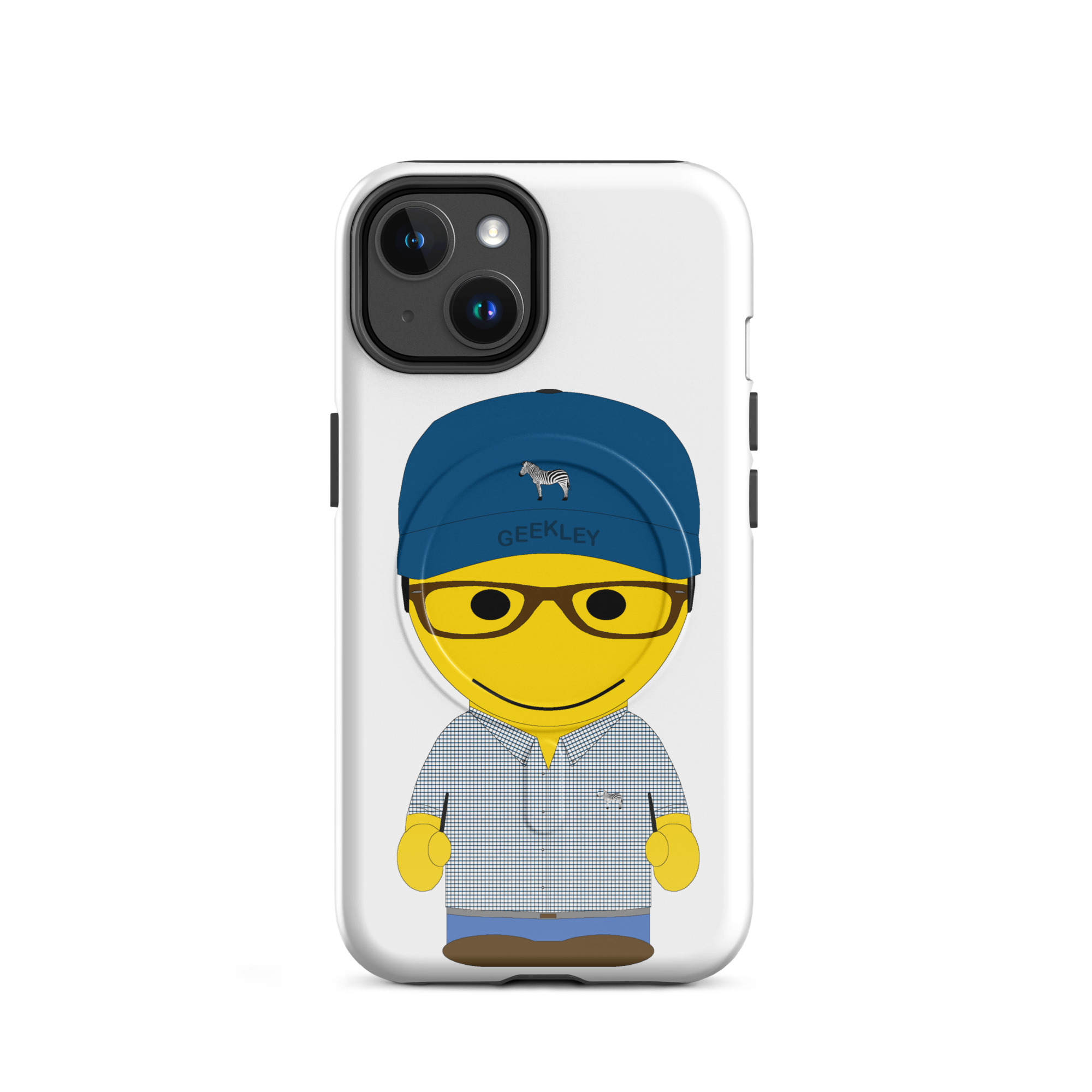 Coque iPhone® (MagSafe®) - (CHECAR-LOGCAP-BLUGRE1)