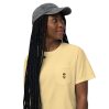 T-shirt teinté avec poche unisexe (SPOGOL-CAP001-MAR004)