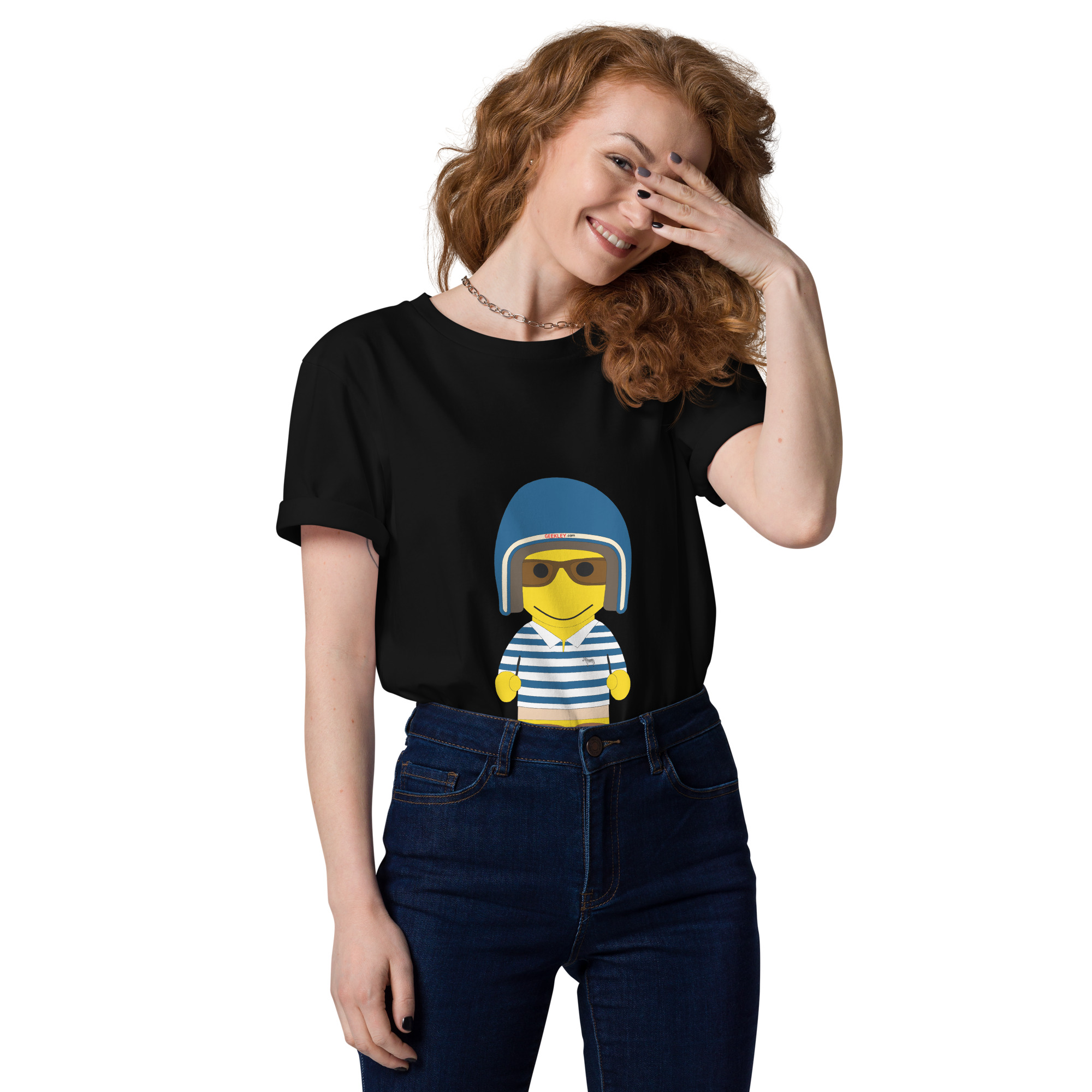 T-shirt unisexe en coton biologique (POLRAY-LOGNAV-BIK001)