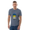 T-shirt unisexe en coton biologique (CHECAR-LOGCAP-BLUGRE1)