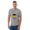 T-shirt unisexe en coton biologique (FORGRE-LOGCC1-BLU001)