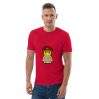 T-shirt unisexe en coton biologique (CHECAR-LOGBIK-REDBDX1)
