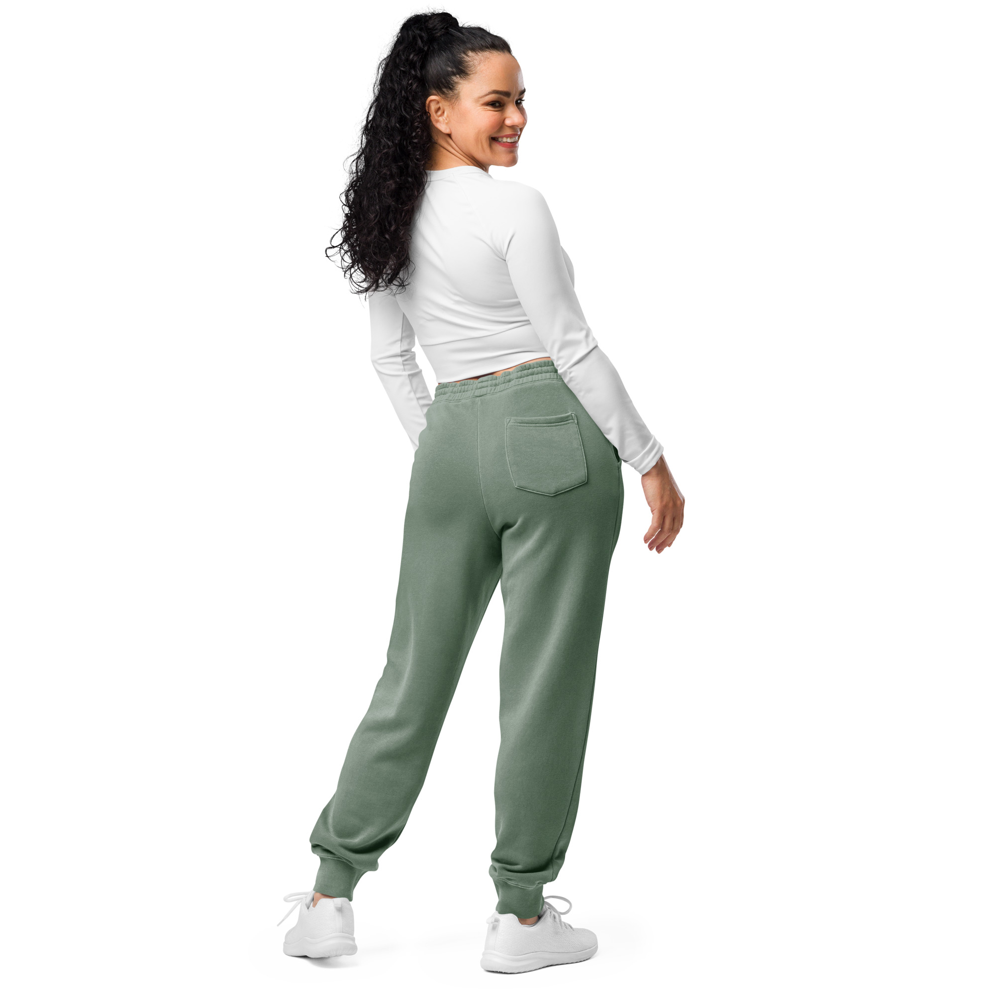 Pantalon de sport teint par pigment (CHECAR-LOGCAP-BLAMOU1)