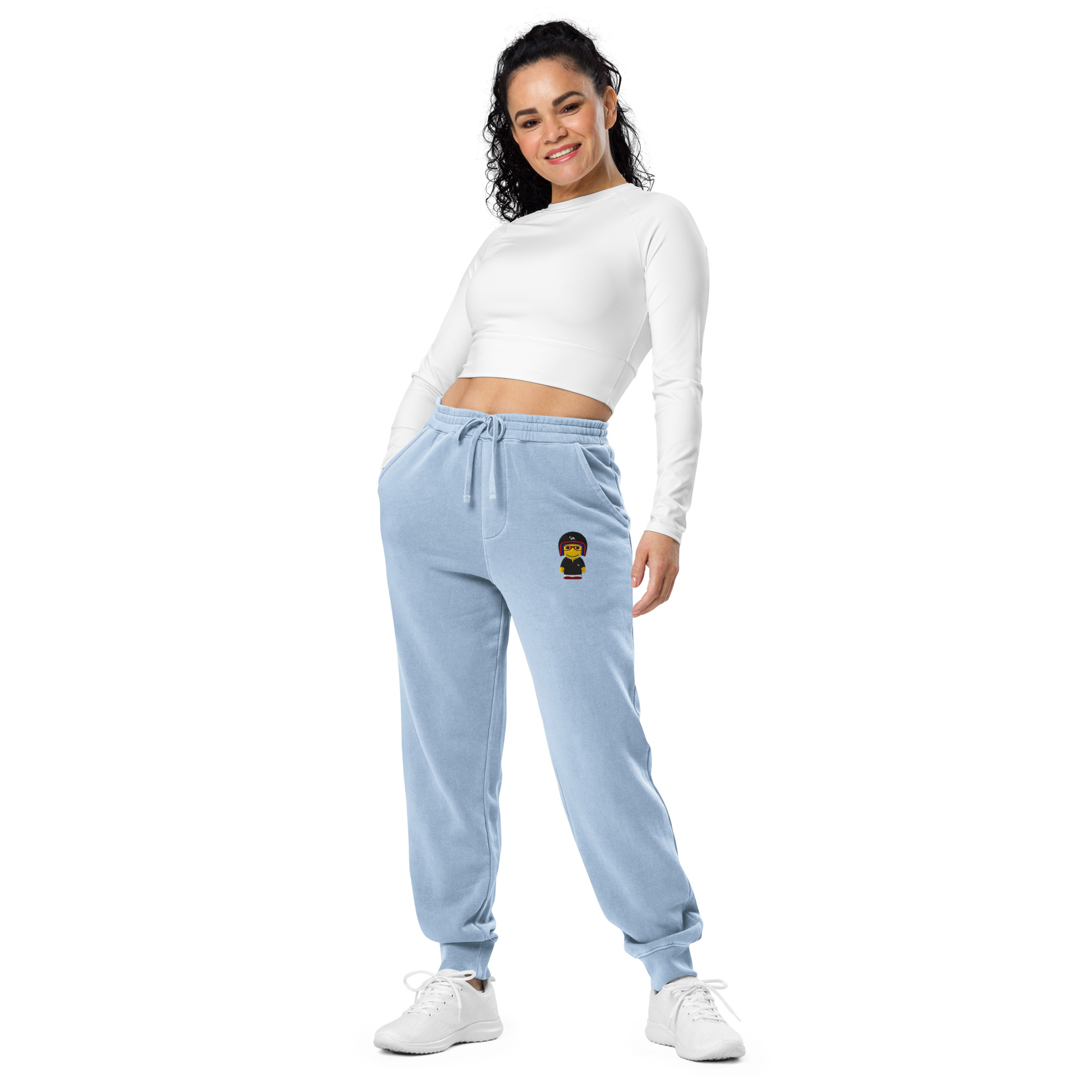 Pantalon de sport teint par pigment (POLBIK-LOGBLA-RAY001) – Image 14