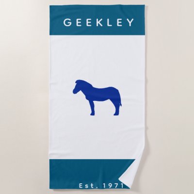 Serviette de plage GEEKLEY marine