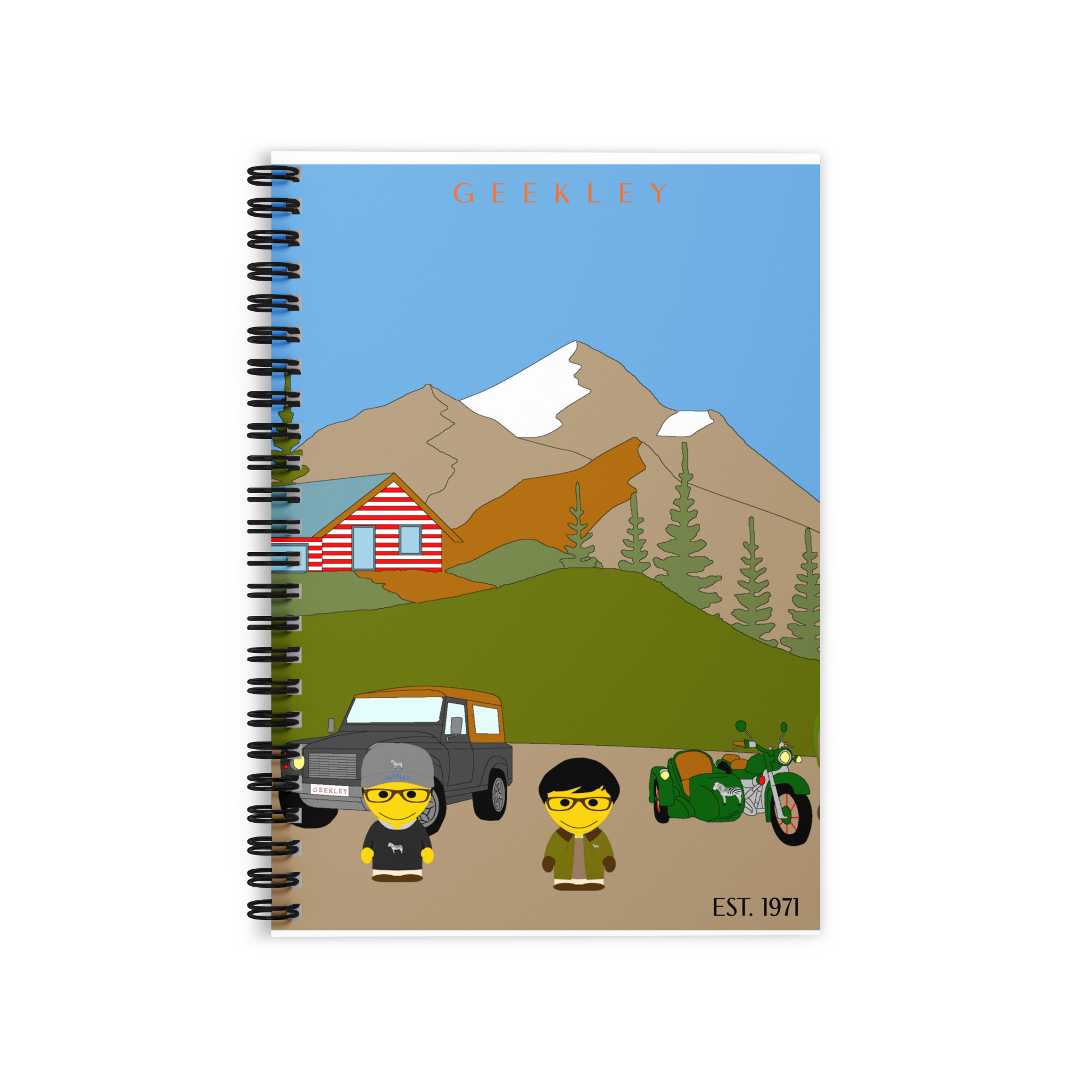 Carnet à spirale ligné "Country journey part II"