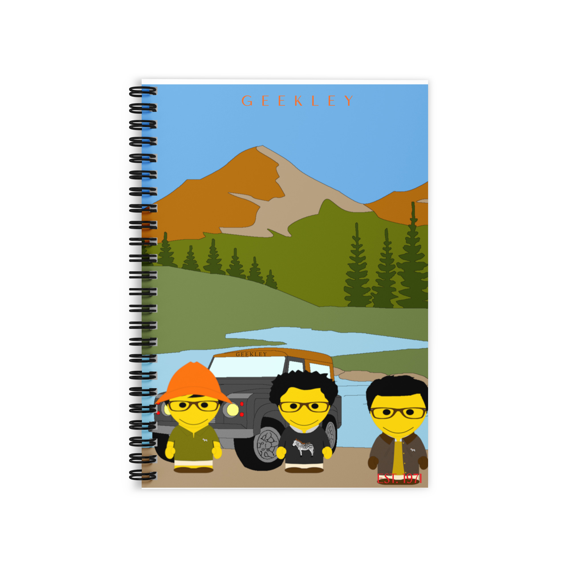 Carnet à spirale ligné "Country journey"