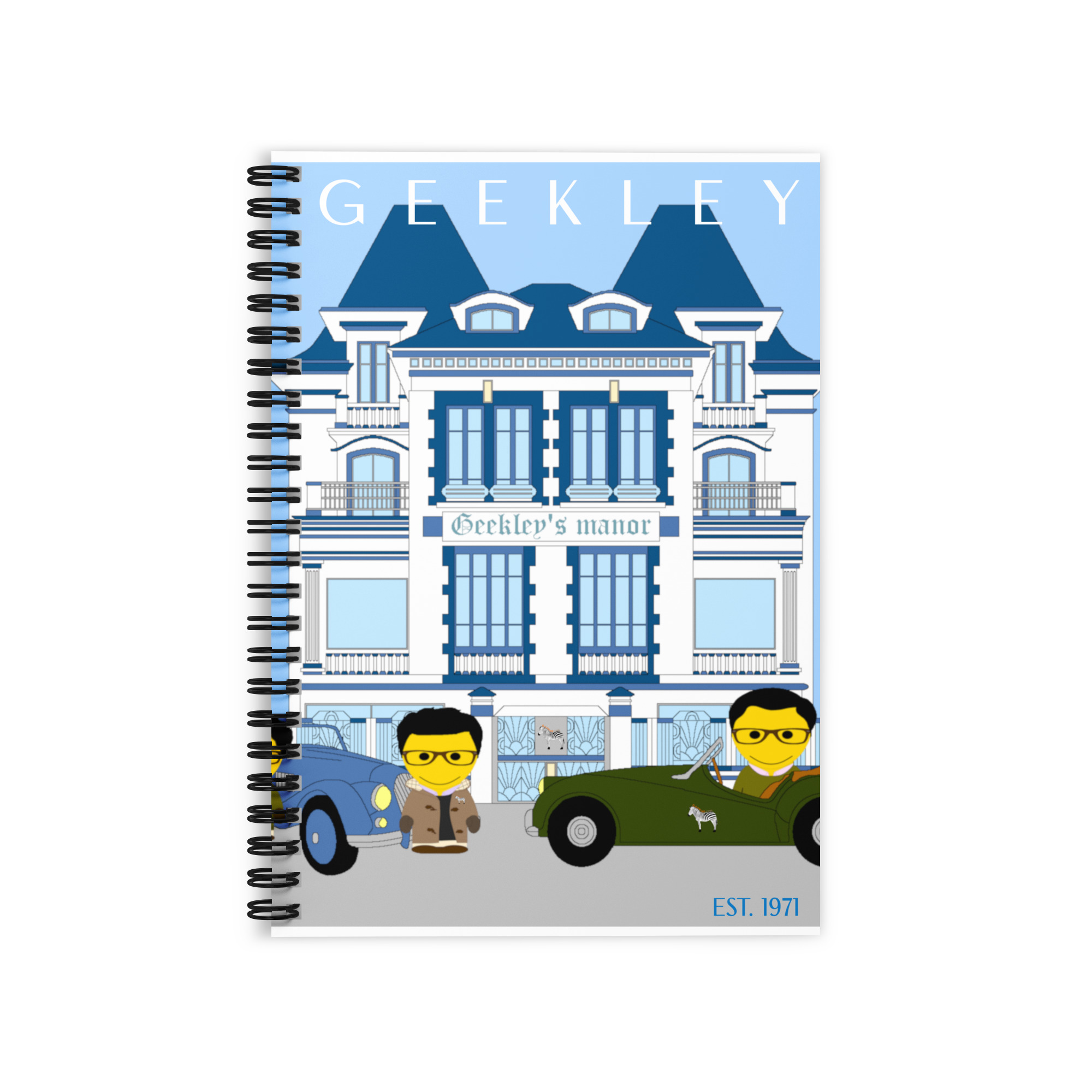 Carnet à spirale ligné "Racing team...on your mark ready go"