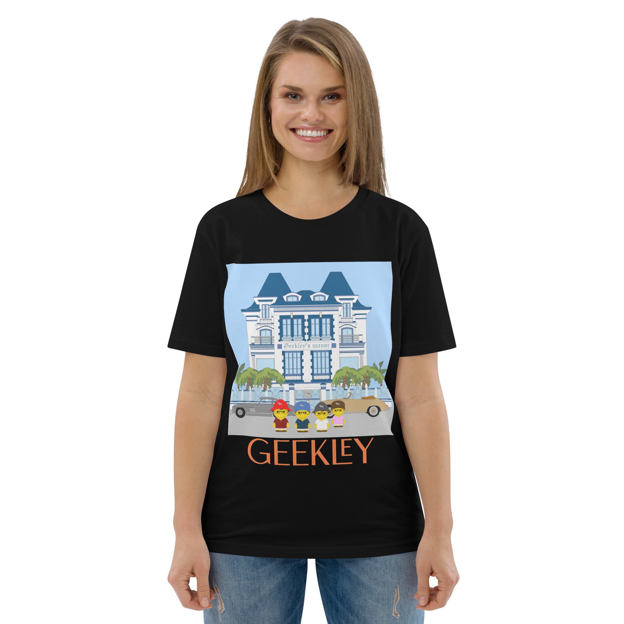 T-shirt unisexe en coton biologique "Home sweet home"